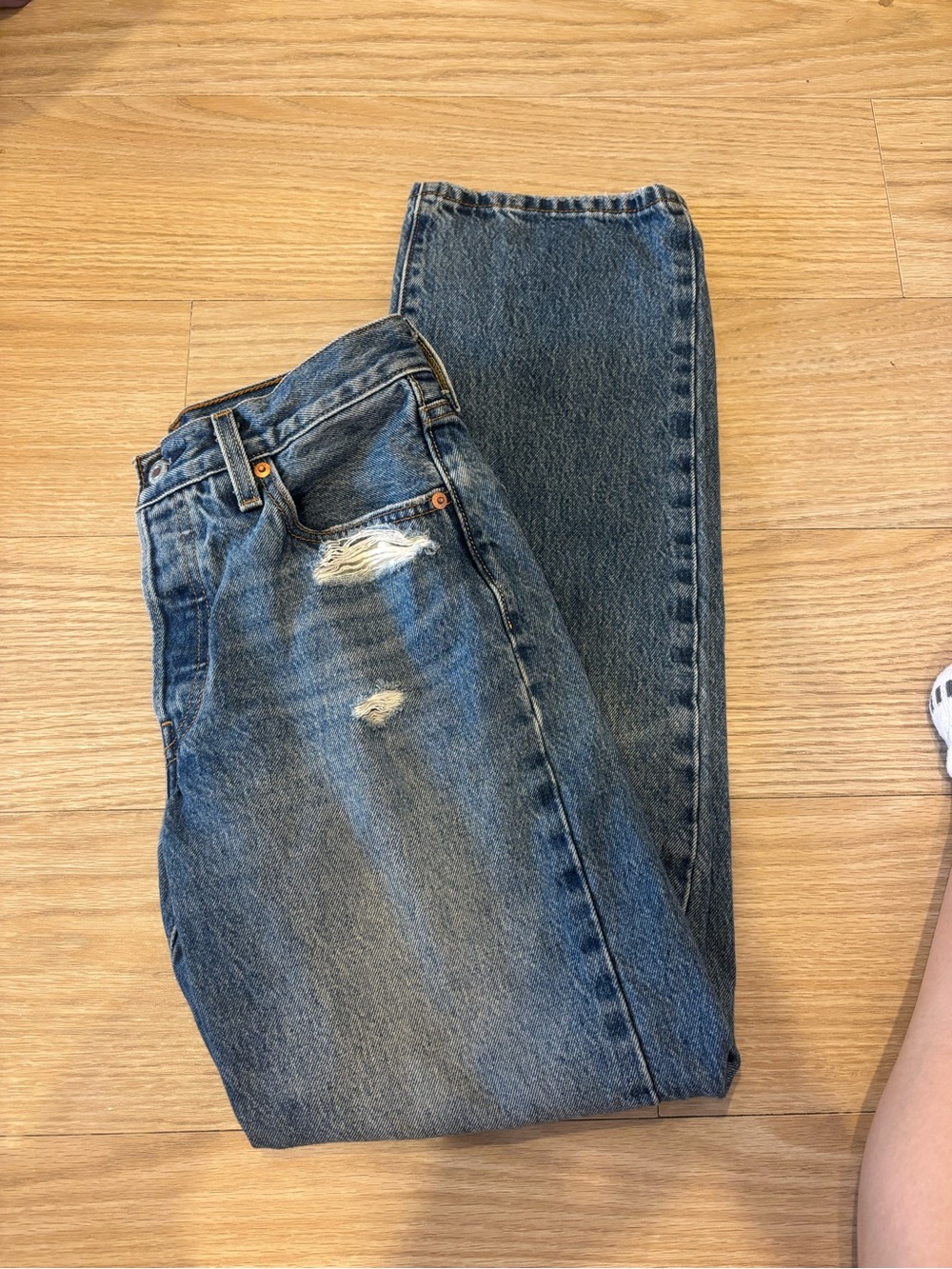 Levi’s Premium Denim 501 Wide Straight Jeans